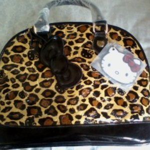 Hello Kitty Loungefly Cheetah Embossed Bag
